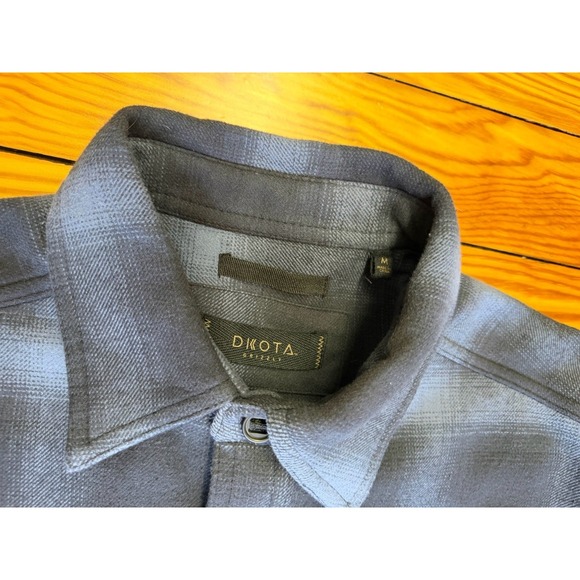 Dkota Grizzly Men's Shirt Jacket M Heavyweight Flannel Long Sleeve Zip & Button - Picture 3 of 16